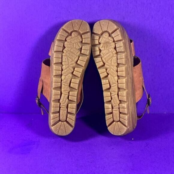Korks Fraya Orange Cinnamon Nubuck Wedge Clog Sandals Women's Shoe Size 10-NEW - Picture 8 of 9